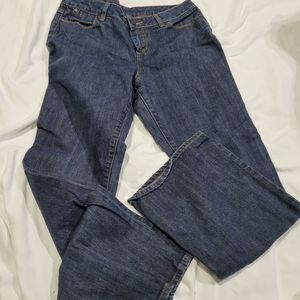 (784) Talbott Women Jean's, Blue, waist measures 15inch across,